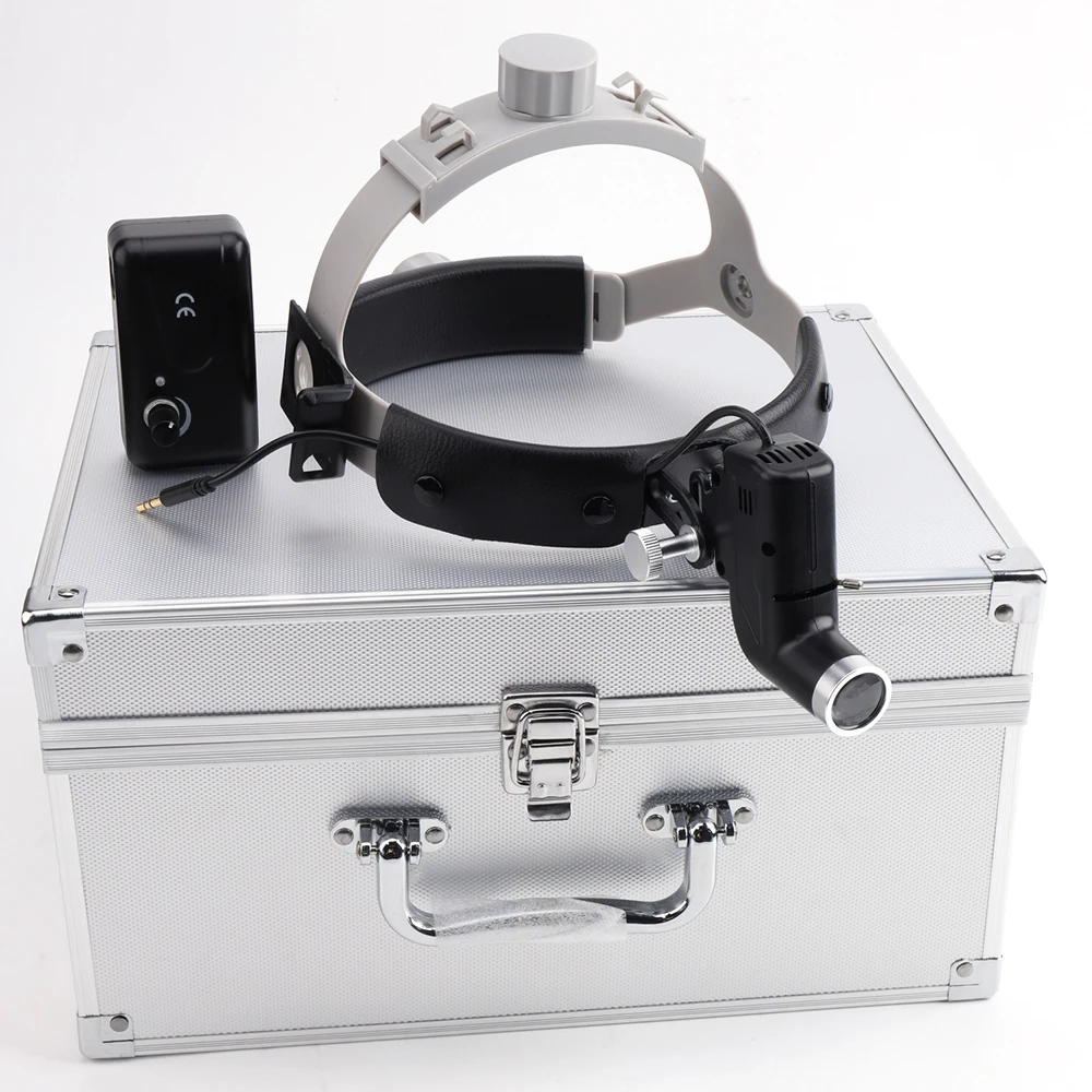 Head-mounted Loupes 2.5X 3.5X Magnifying Glass with LED Ultra-clear Spotlight Medical Micro Surgery