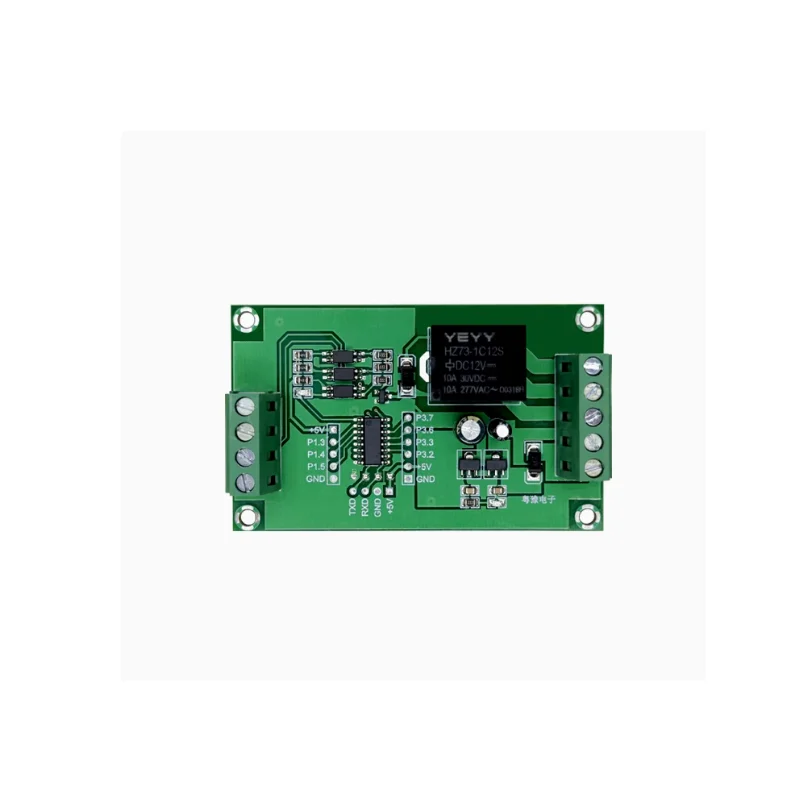 Two channel pulse signal input programmable control board relay module triggers delayed self-locking 5V 12V 24V
