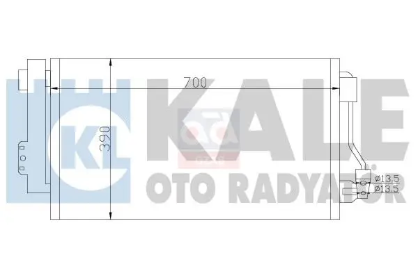 381500 for air conditioning radiator (condenser) 04-08 VITO-VIANO (W639)