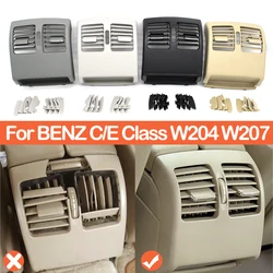 Sortie de calandre de climatisation de siège arrière, sortie d'aération AC, Mercedes Benz Classe C E Coupé W204, W207, C180, C200, C220, C260, C300, 2007-2013