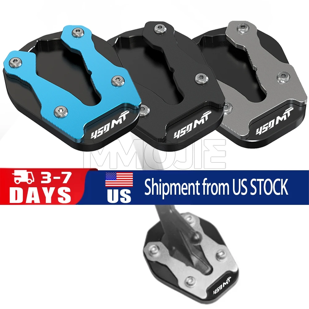 

450MT Motorcycles Accessories Foot Side Stand Enlarger Plate Pad Kickstand Extension For CFMOTO 450MT 2024+ 450MT 2024 2025 2026