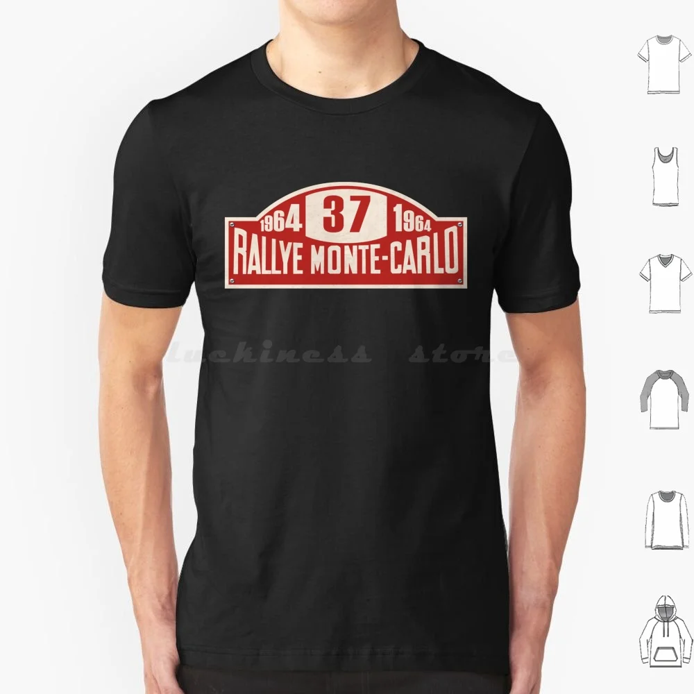 Rallye Monte Carlo 1964 Sign T Shirt Cotton Men Women DIY Print Paddy Hopkirk Rallye Monte Carlo Monte Carlo Monaco Car Race