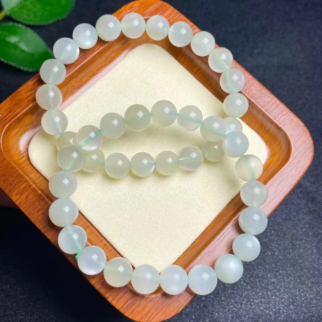 Unit One Bracelet Cost Effective Natural Prehnite Stone Crystal Healing Bead Bracelet