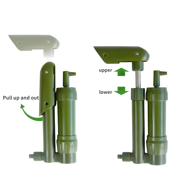 Уличный аварийный очиститель воды для выживания, портативный уличный маленький фильтр, уличный походный ручной фильтр