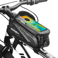 Phone Hard Case Top Tube Bag Large Capacity Waterproof Reflective Mtb Road Bicycle Saddle Bag Head Bag Front Beam Bag