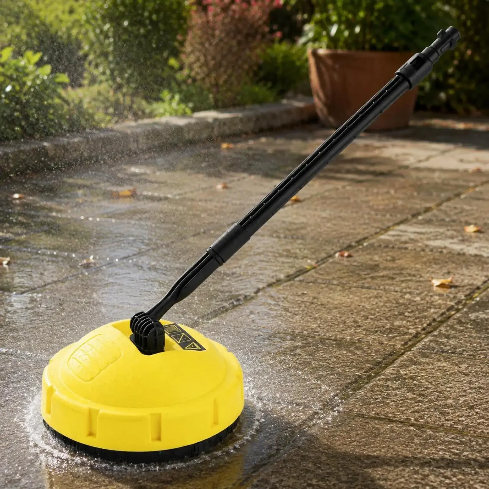 Pressure Washer Floor Brush Two Rotating Nozzles Rotating Wash Brush