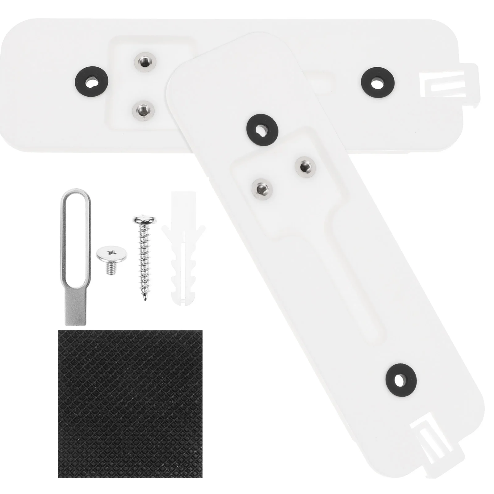 مجموعتان من اللوحة الخلفية لجرس الباب، دعامة بلاستيكية لجرس باب يتضمن شاشة عرض فيديو، سهلة الإعداد، أداء طويل الأمد