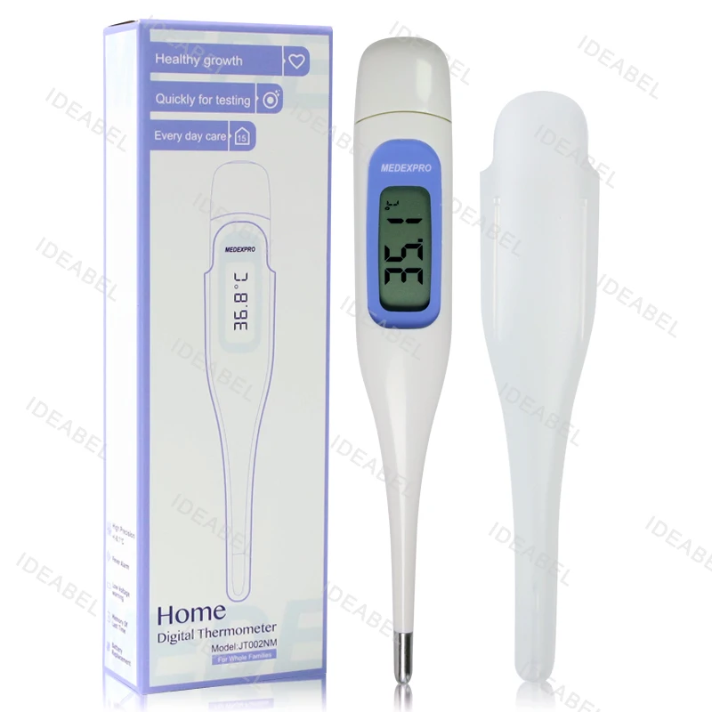 Elektronisches Digitalthermometer für Babys und Erwachsene, Tragbares Präzisions-Thermometer für Fieber und Erkältung, Achsel-, Mund-, Körper- und Kopfthermometer zur Gesundheitsvorsorge