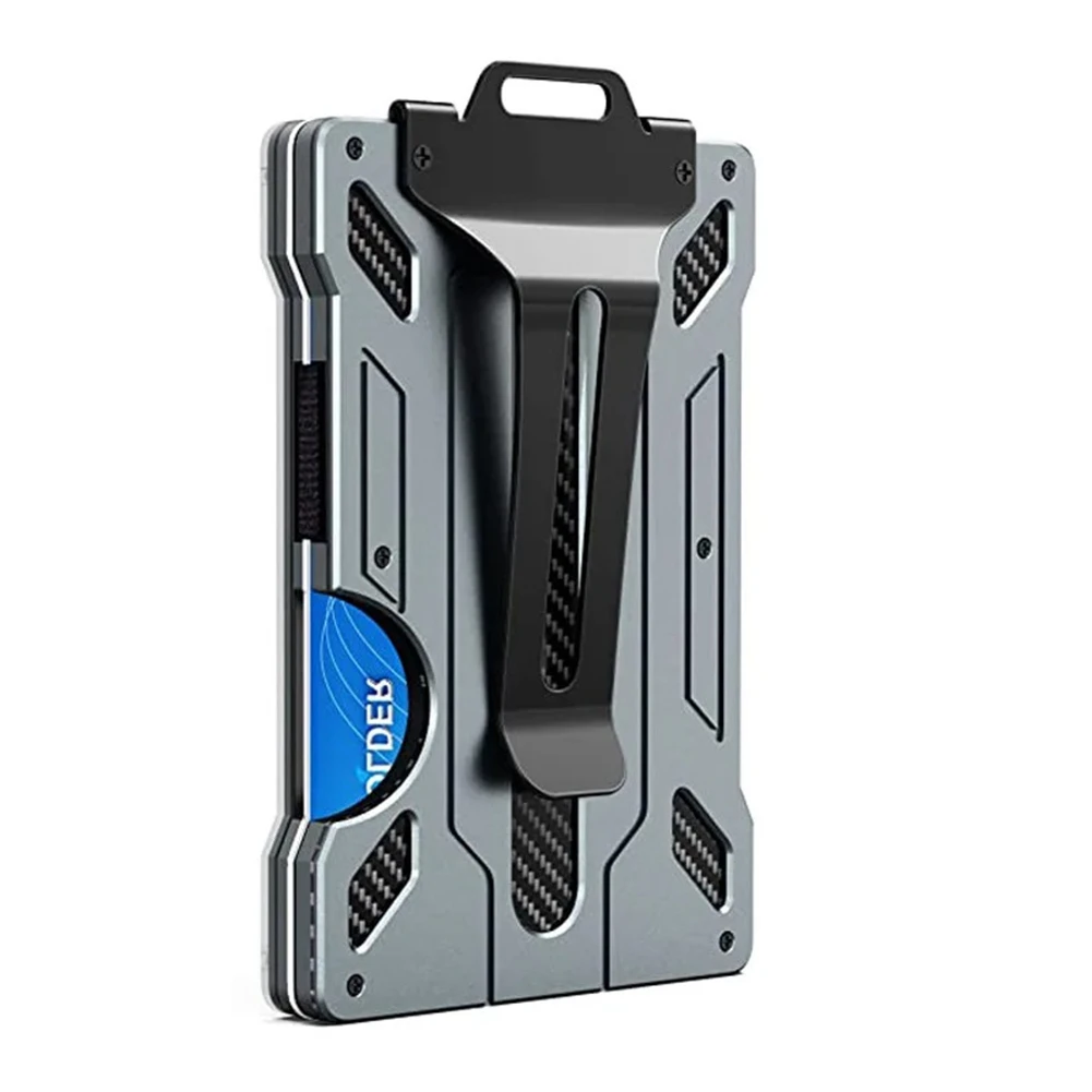 

A71P Outdoor Card Holder Practical Tactical Aluminum Fashion Mini Smart Magic Wallet for Work ID and Business Card Holder