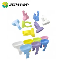 JUMTOP 100Pcs Dental Plastic Handy Finger Bowl Cup for Mixing Cement Powder Dentistry Disposable Tools