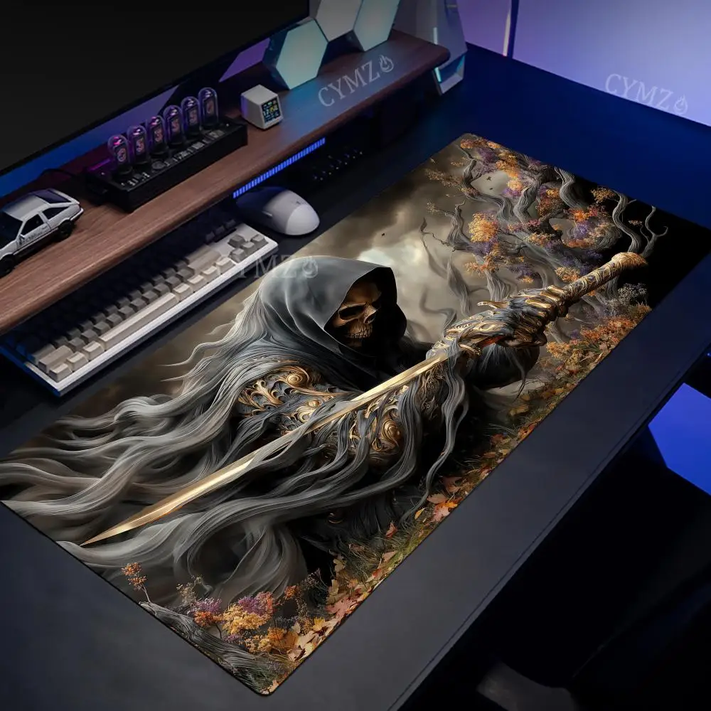 

Игровой коврик для мыши Fantasy Skeleton Ghost Warrior, настольный коврик, офисный коврик, аксессуары для ПК, расширенный коврик, игровые коврики, коврики для клавиатуры и мыши