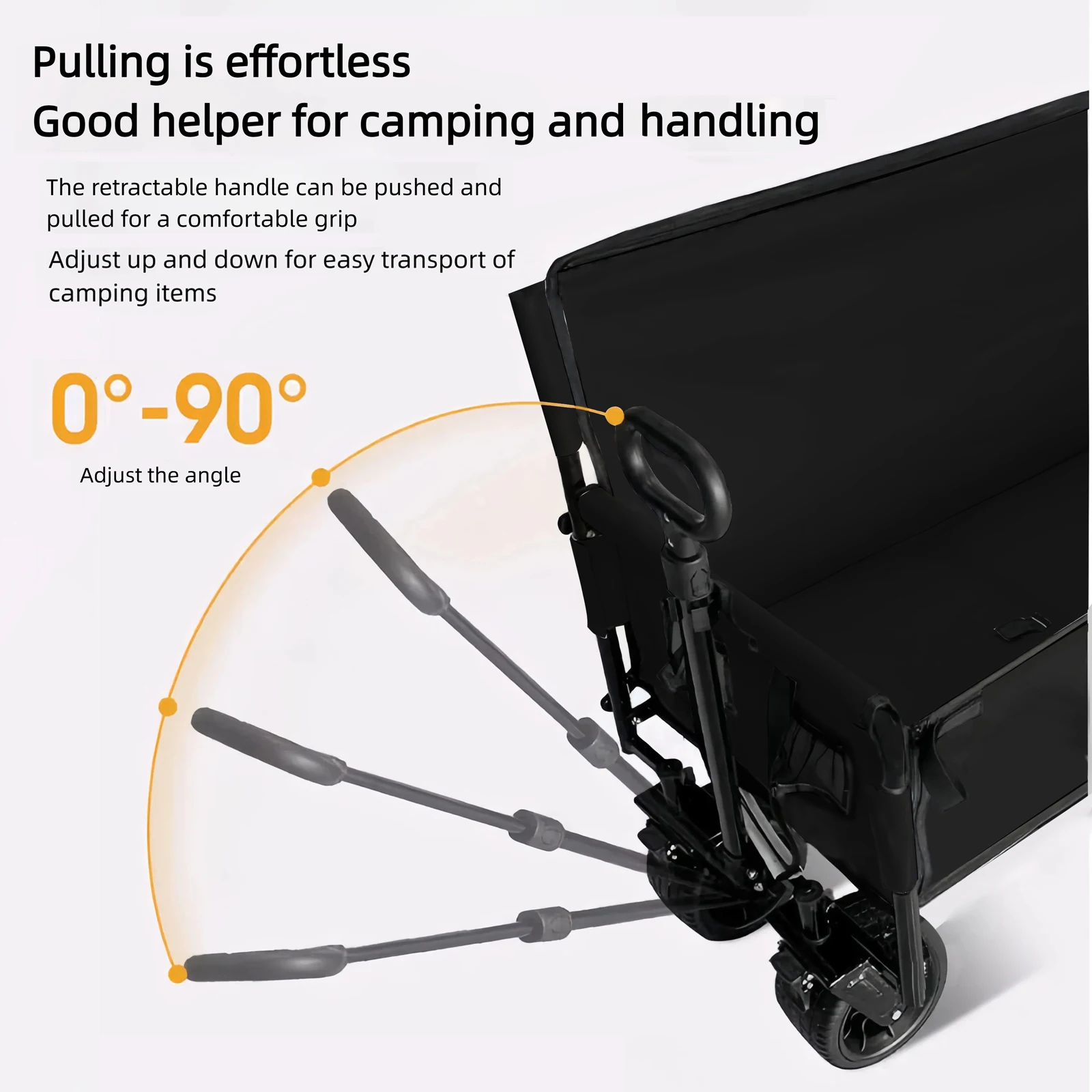 Carro de gran capacidad para acampar, vehículo de viaje, sofá, Camper, remolque portátil multifuncional plegable, rotación de 360 grados, Picnic para mamá