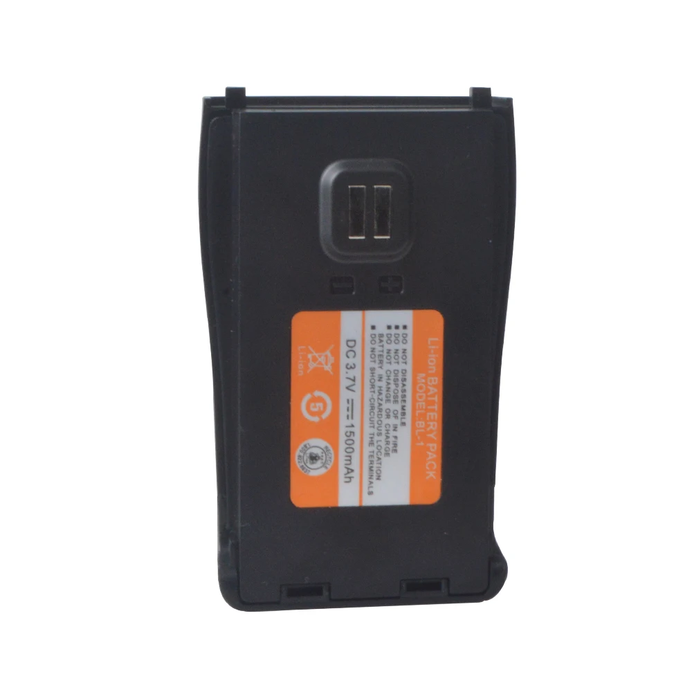 BL-1 DC3.7V 1500MAh Walkie Talkie Li-ion Battery Pack dengan Port Pengisian USB untuk Baofeng Radio BF-888H