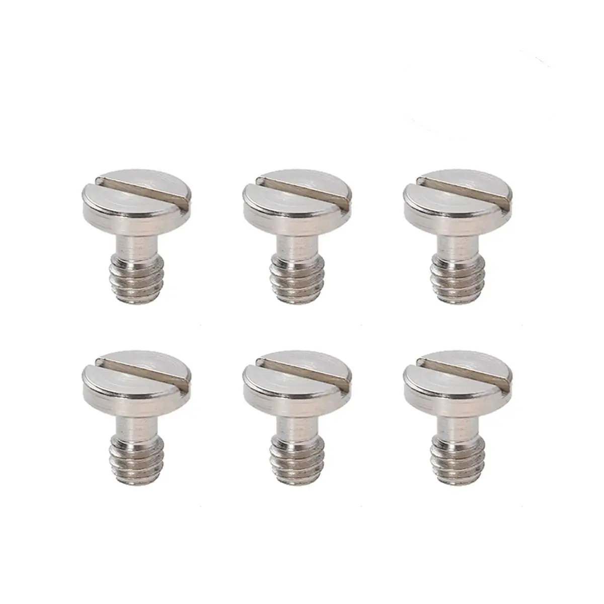 

6pcs Screws Stainless Steel Tripod Mounting Plate Quick Release Fixing Ring Bolt Camera Clamp Self Tapping Hardware