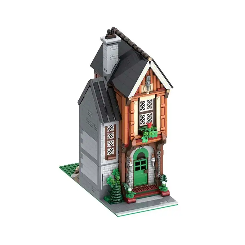 ﻿   MOC Architektur Serie Fee Haus Gebäude modell Bausteine Granulat Ziegel Puzzle Spielzeug kinder Weihnachten Kreative Geschenke