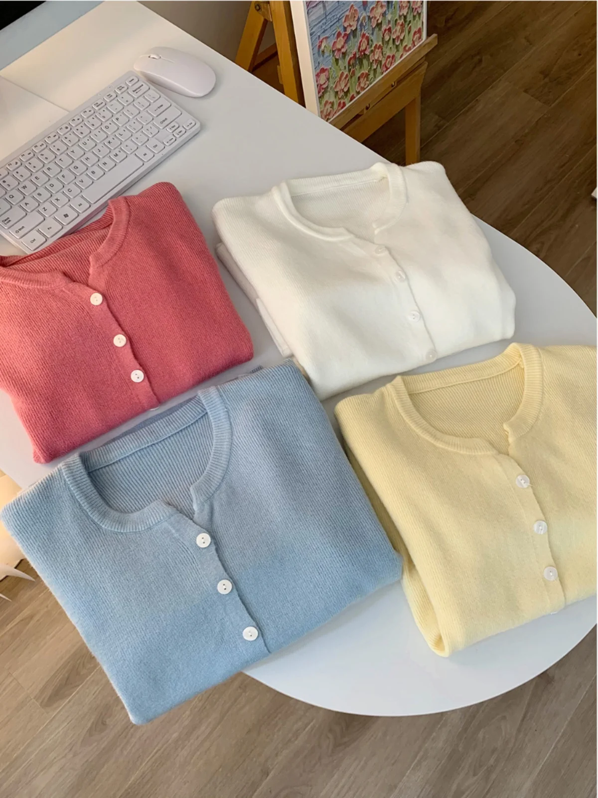 Cardigan Women Sweater Korean Reviews Clothes Outerwears Korean Style Women's Clothing Knitwears Winter Clothes Women Sweaters