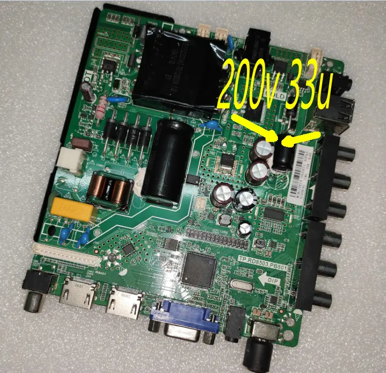 TP.RD8503.PB801-placa base de TV, Unidad de corriente constante de 45W, Compatible con varios LED, control remoto gratuito