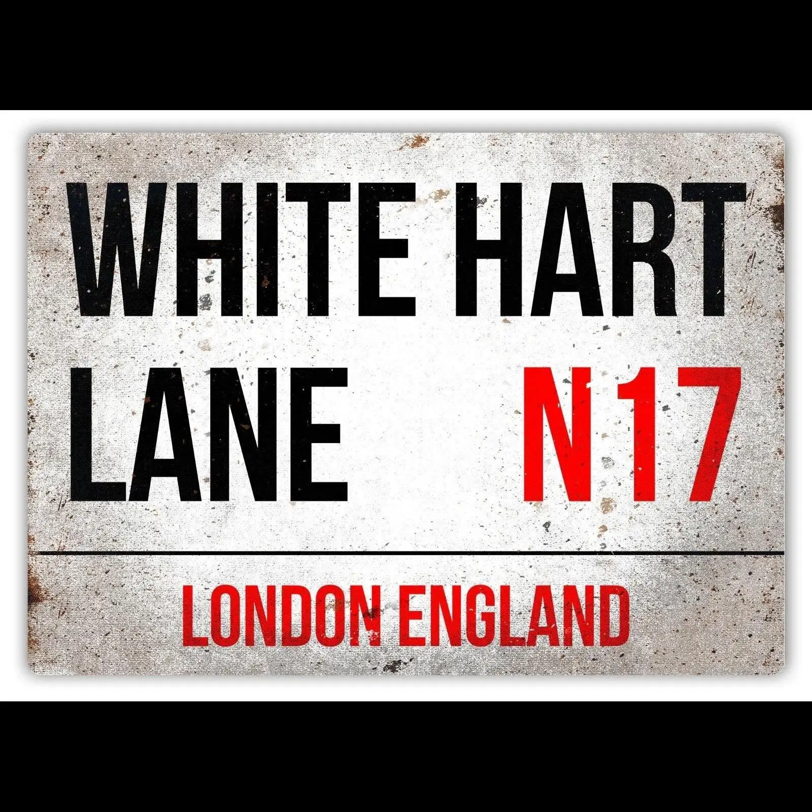 Tottenham Spurs White Hart Love Metal Wall Plaque  Tribute to Harry Kane Football Art Decor