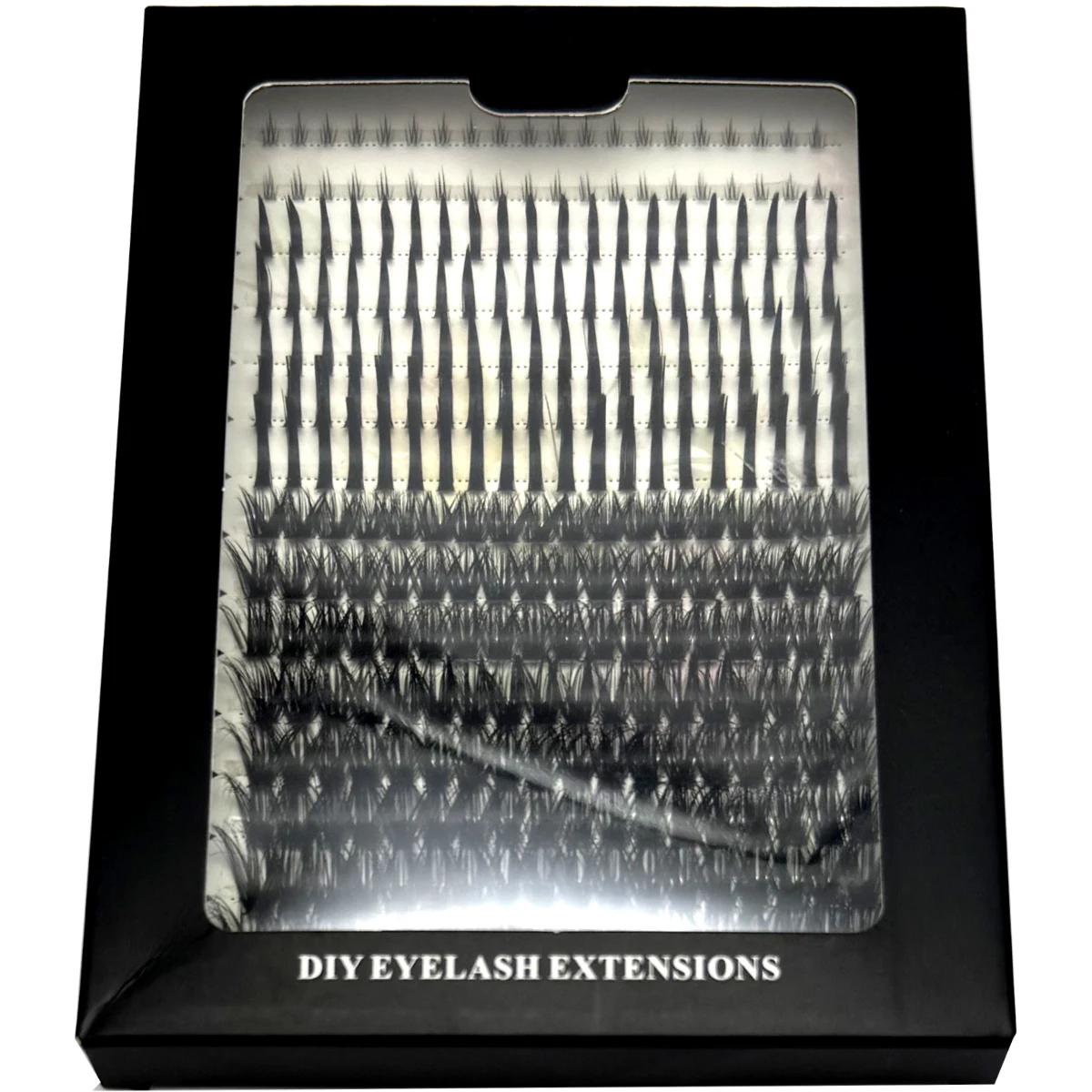 16 rangées de grappes de faux cils pointes et cils inférieurs bricolage Manga Cluster Extensions de cils imperméables grappes de cils individuels