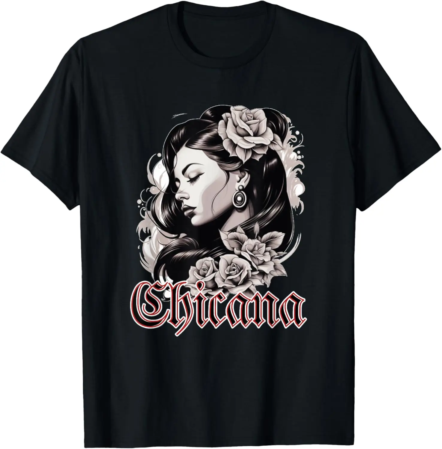 Woman's Chola Hispanic Latino Mexican Chicano Cholo, Chicana T-Shirt