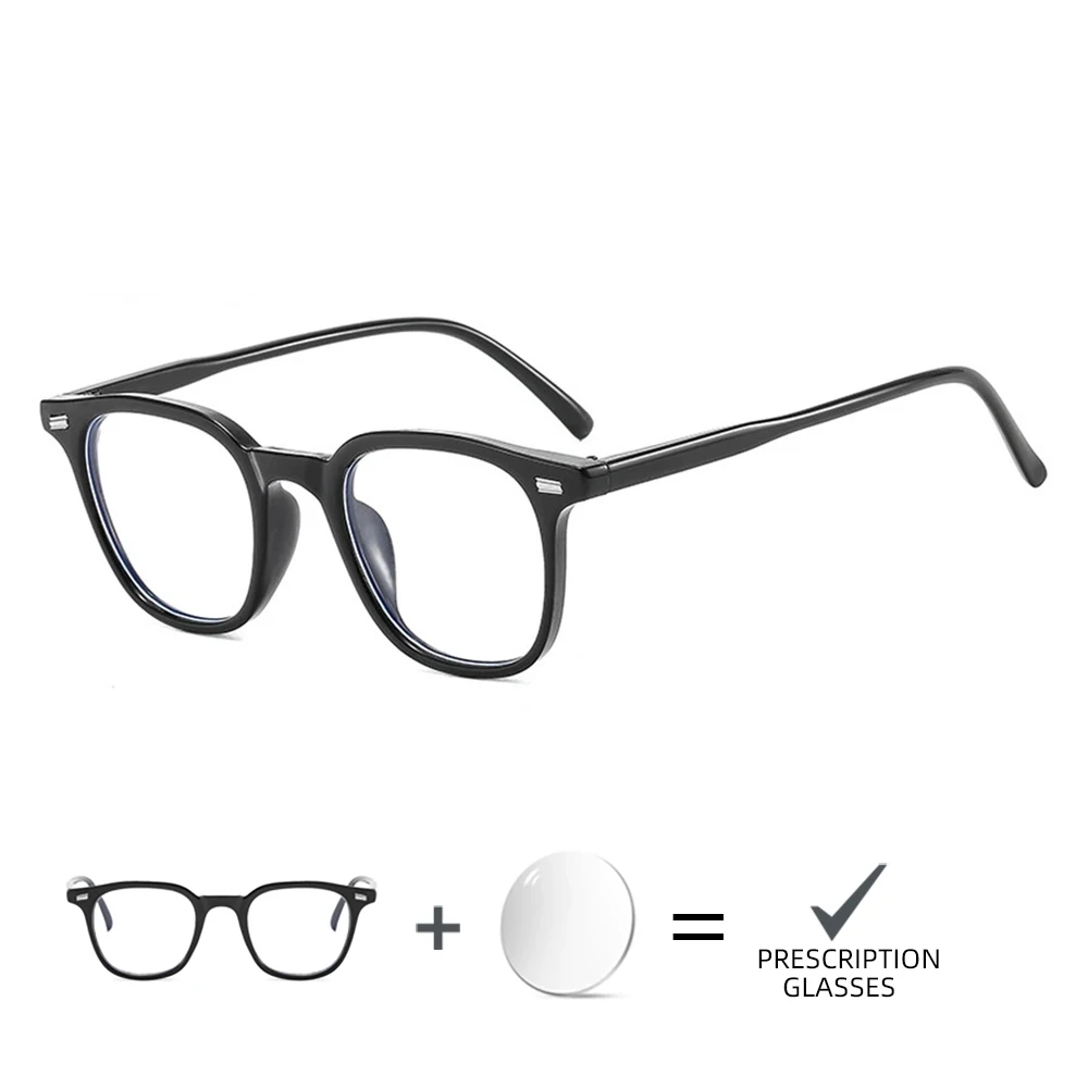 VIVIBEE Fashion Customized Prescription Glasses Men Square Myopia Photochromic Optical Classic Astigmatism Women Eyeglasses