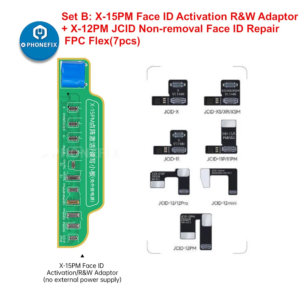 JC Non-removal Dot Matrix Flex Cable for iPhone X-15 PRO MAX Dot Projector Read Write Face ID Repair Flex Cable No Welding IC