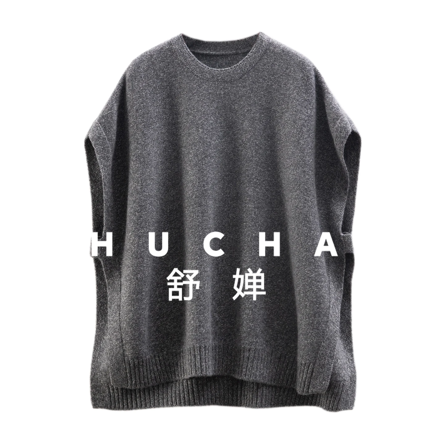 

French Design Sense 100 Wool Loose Sweater Vest Female 32I7 Knitted Vest Women Sueter Mujer Invierno 2025