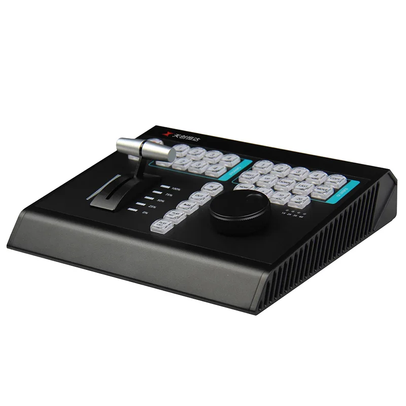 TCHDvideo 4-Channel Slow Motion Instant Replay Controller Keyboard for vMix Sports Production T-Bar Jog Shuttle USB LAN RS232