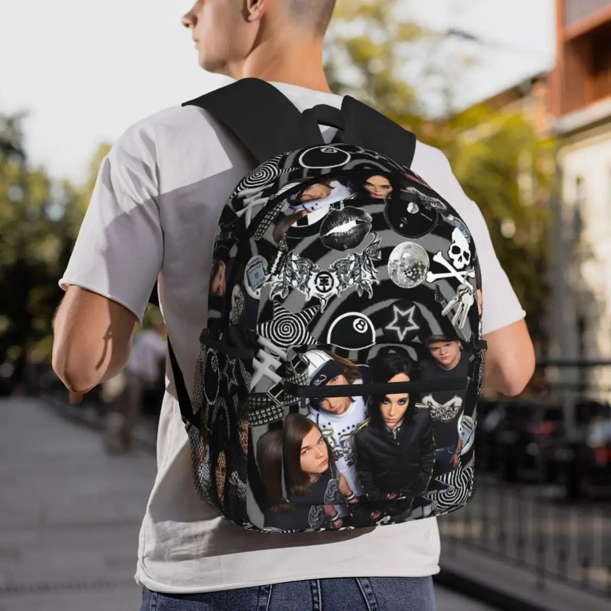 Tokio Hotel Emblem Backpack Daypack Large Capacity Kids BookBag School Bag Shoulder Bags for Men Women