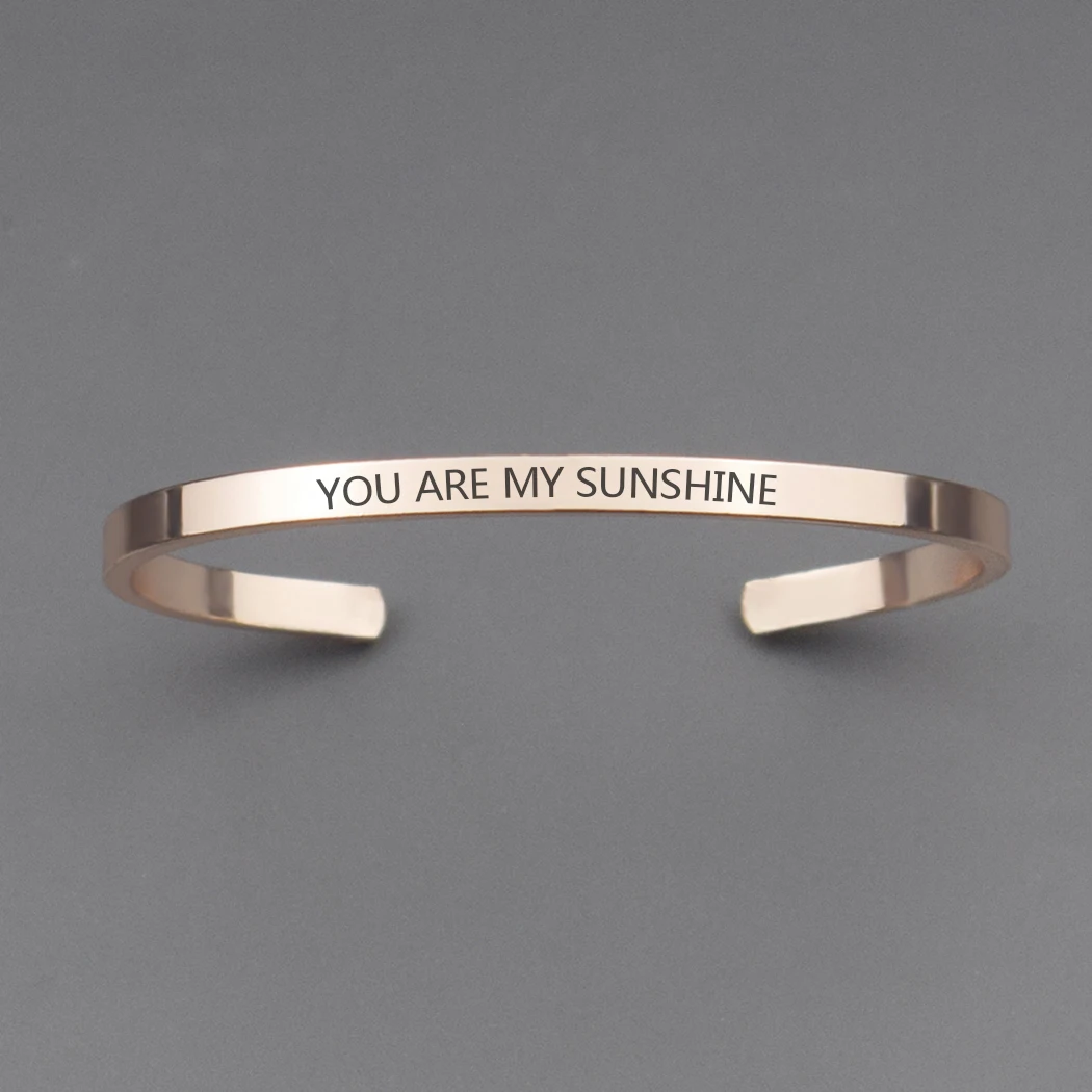 You Are My Favorite Funny Quote Alloy Metal Cuff Bracelet Bangle Friendship Bracelet Gift for Best Friend / Girlfriend