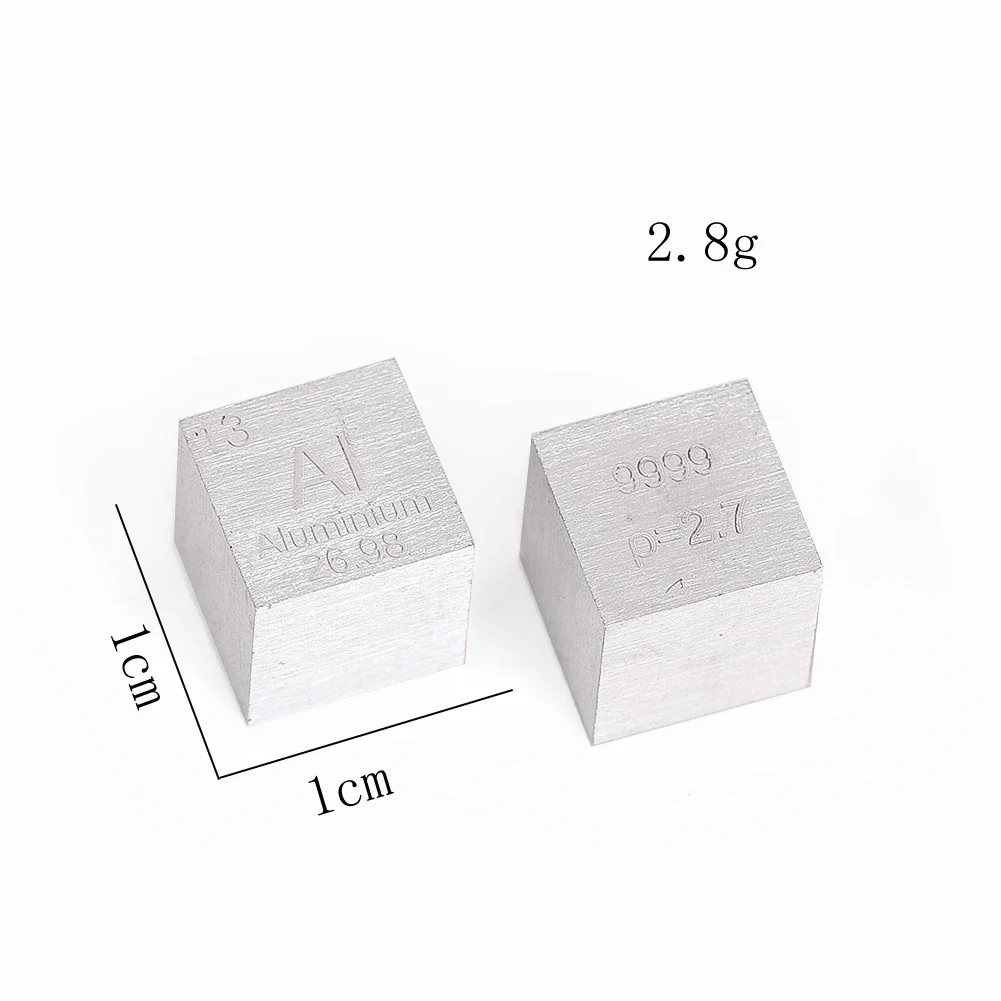 1pcs 10mm High Density Miniature Element Cube  Periodic Table Collections Lab Experiment Material Teaching Cubes Figurines Gifts