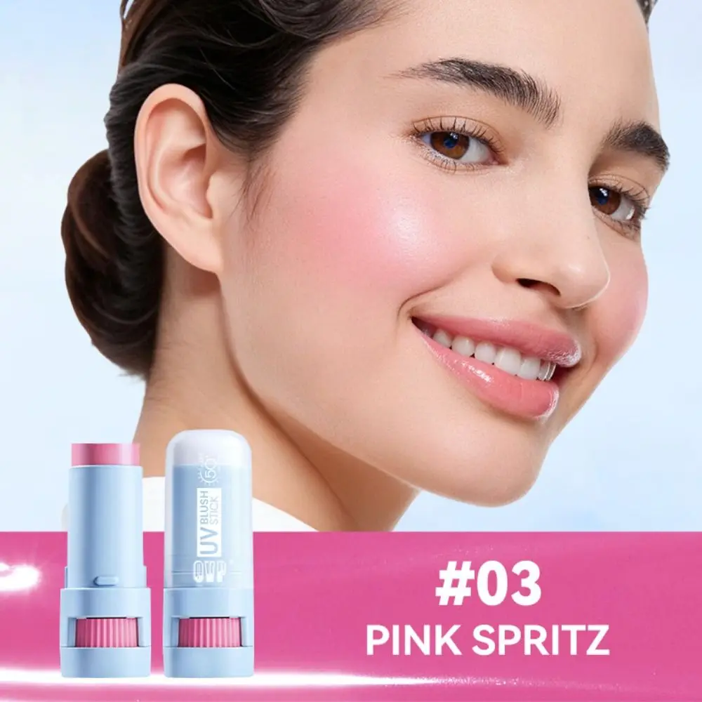 Brightening Blush Stick Contouring Hydrating Sunscreen Blush Watery Glow Long-lasting Wear Cream Blush Stick