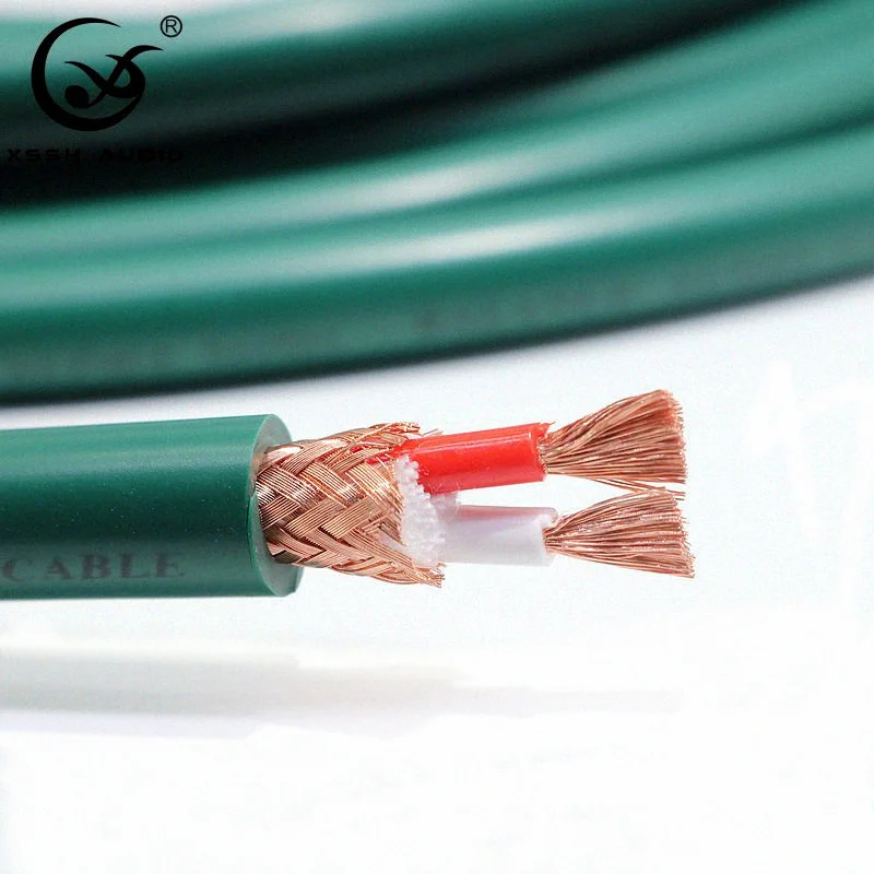 YIVO XSSH DIY Hi-End Signal Audio Power Cord 2 Core 4N 99.99 OFC PVC Jacket RCA XLR Plug Speaker Cable Connector Support OEM