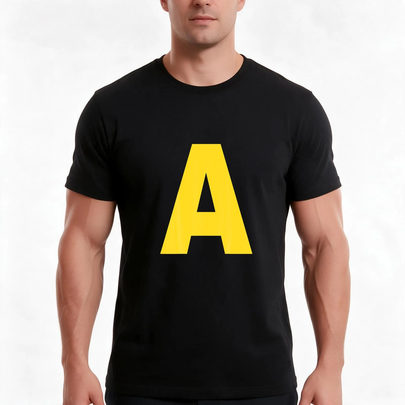 Letter A Chipmunk Christmas Thanksgiving Costume T Shirt T-Shirt Summer Casual Cotton Tee Unisex Men Women