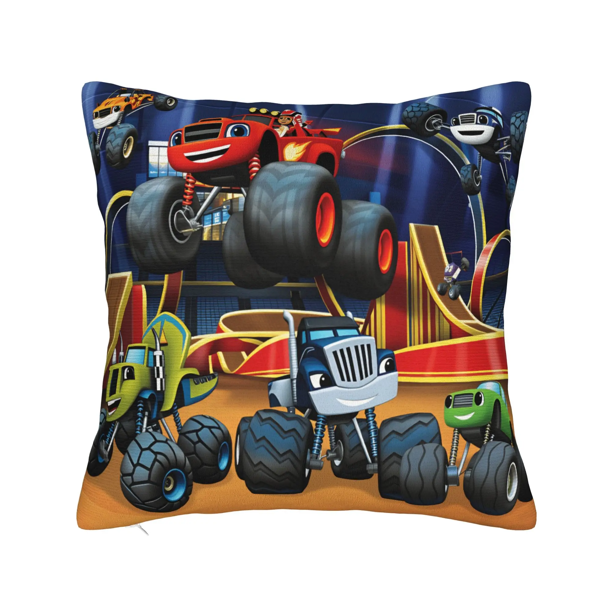 B-Blaze and the Monster M-Machines Pillowcases  Funny Pillow Case For Office Car Home Decor Design Pillow Cover