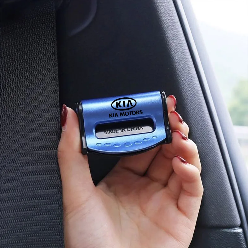 Clipe de fixação do cinto de segurança do carro limitador de ajuste clipe anti deslizamento para kia sportage cerato optima k2 k4 k5 rio soul stonic acessórios