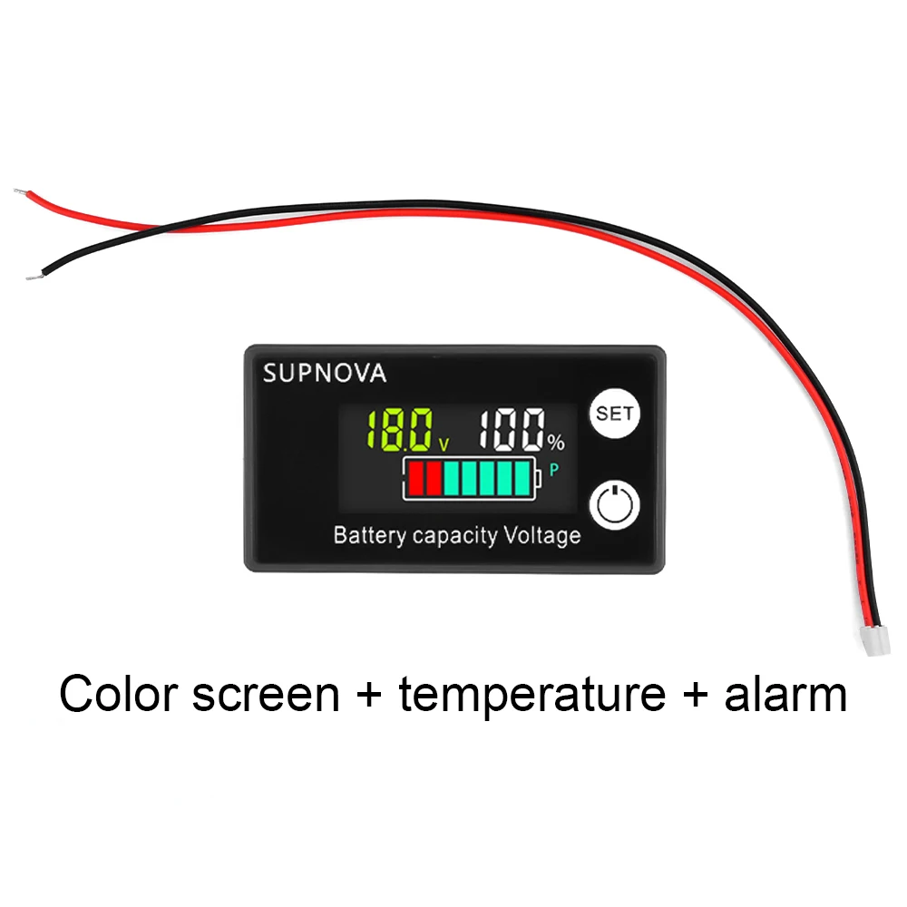 DC 8V-100V Capacity Indicator Power Meter DC Battery Voltmeter Lithium LiFePO4 lead-acid cell 12V 24V 48V 6133A Battery Tester