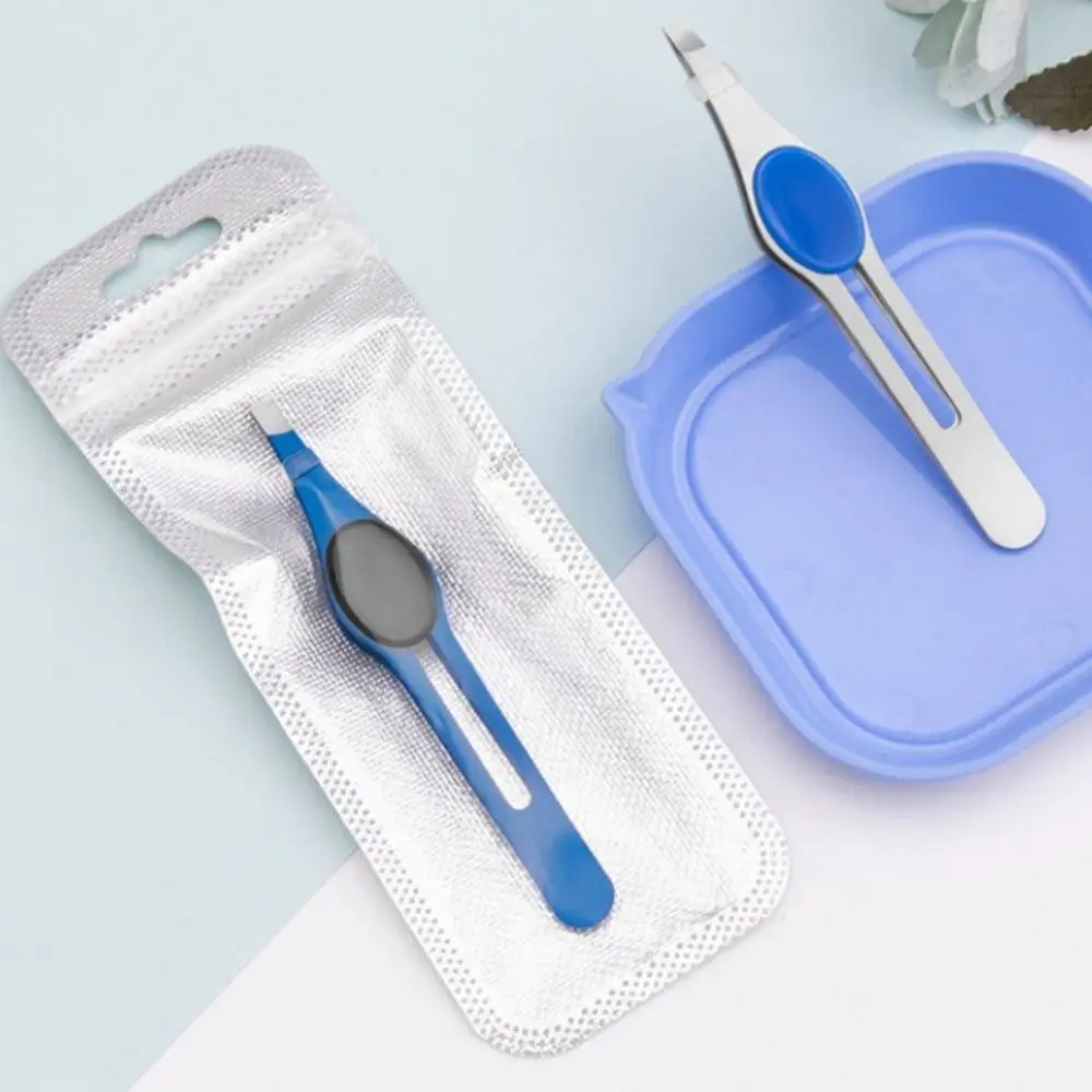Professional  Brow  Slanted Eye Steel Eyebrow Clips Removal Makeup  Tool Stainless Fine Hairs  Tweezer Hair Beauty Puller