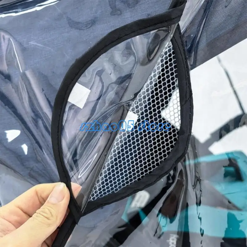 85LE waterdichte dubbele kinderwagens regenhoes ademend ontwerp met opbergvak