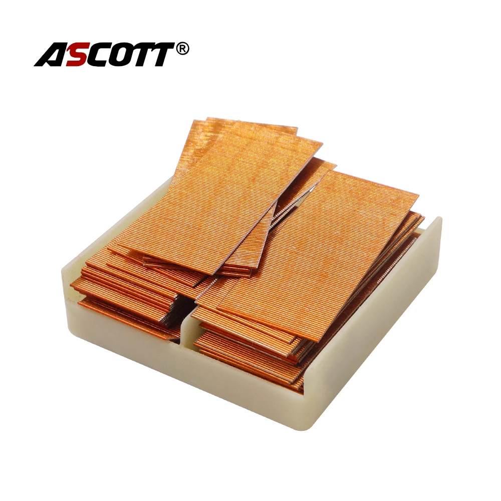 23Gauge 10000pcs 6-30mm Headless Copper Coating Mosquito Nail Brad Nails for Model P630 P625 Straight Stapler