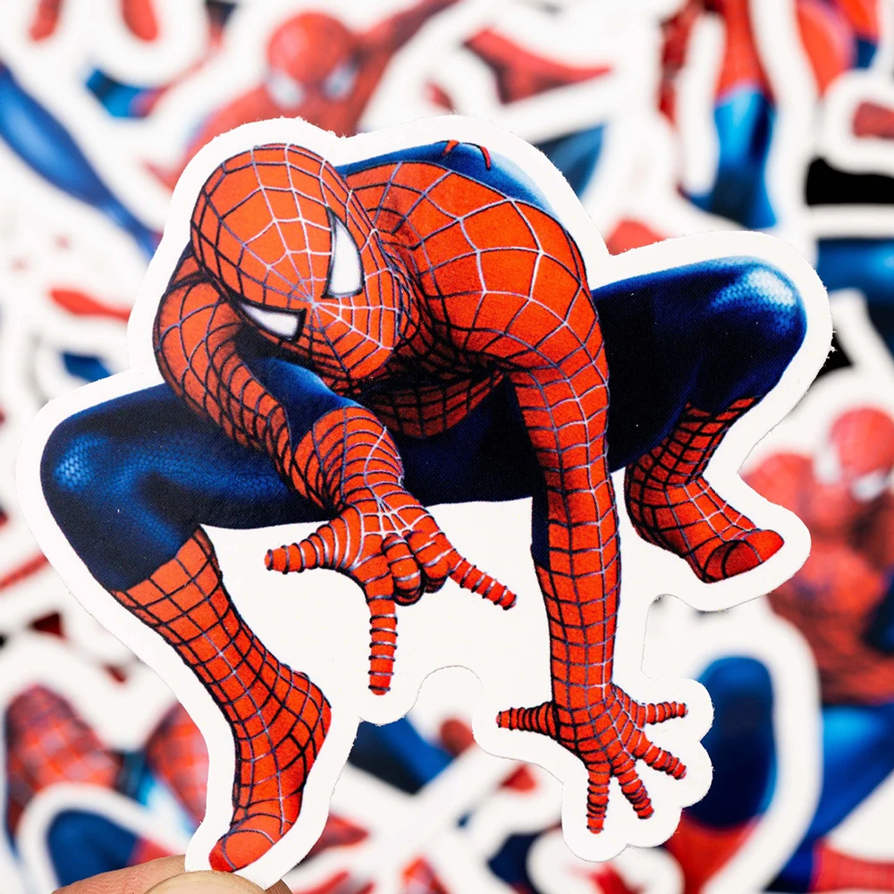 10/20/32PCS Anime Disney Marvel Spiderman Stickers Avengers Skateboard Phone Laptop Luggage Cartoon Waterproof Sticker Kids Toys