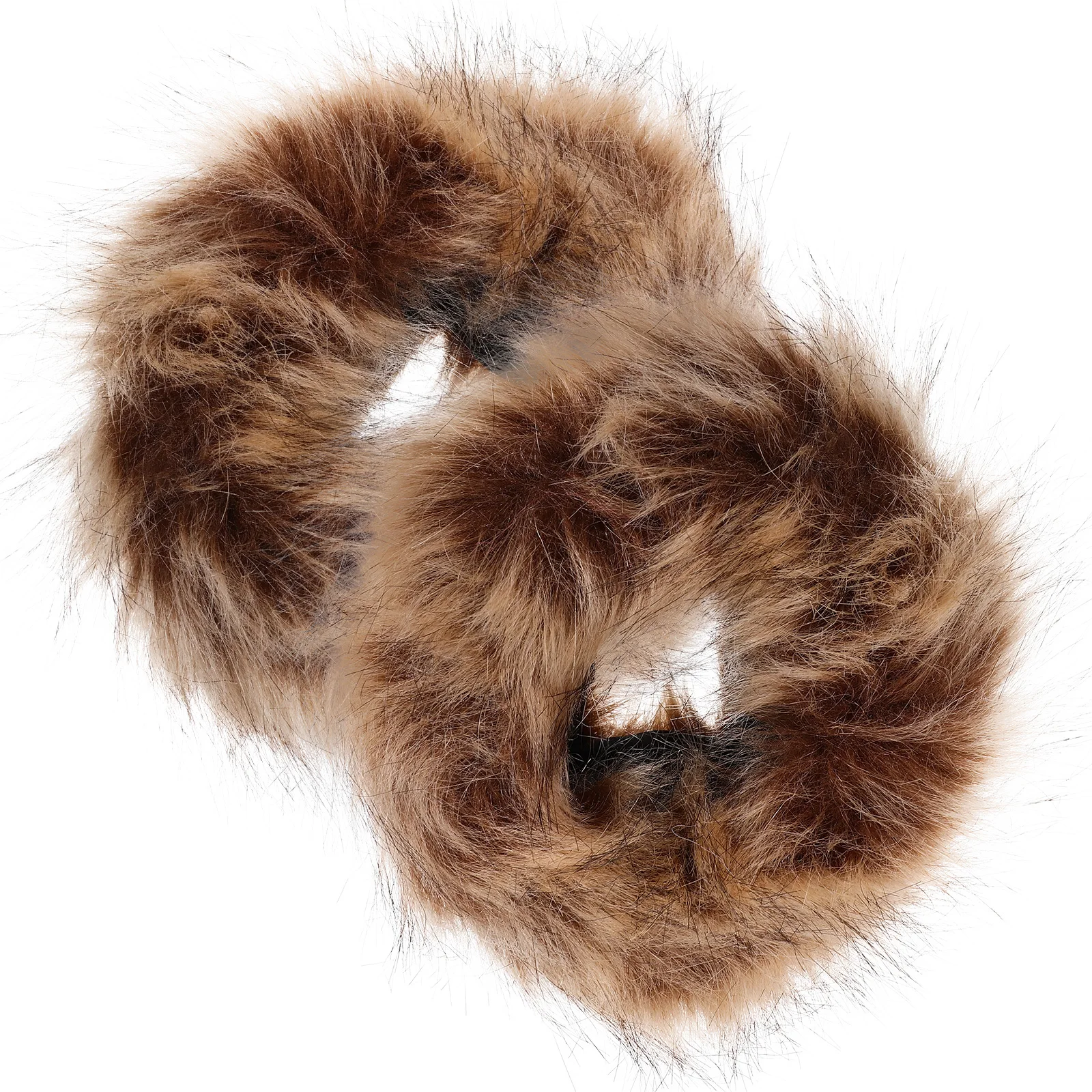 

2 Pcs Warm Furry Wrist Guards Cuff Bands Sports Straps Acrylic for Women Wraps Gym Bride