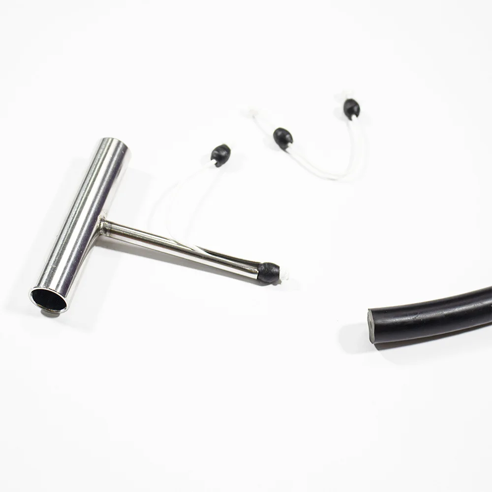 T شكل قضيب عظم الترقوة أداة الإدراج الفولاذ المقاوم للصدأ Spearfishing الغوص المطاط عظم الترقوة إدراج قضيب T شكل بار Speargun أداة #2