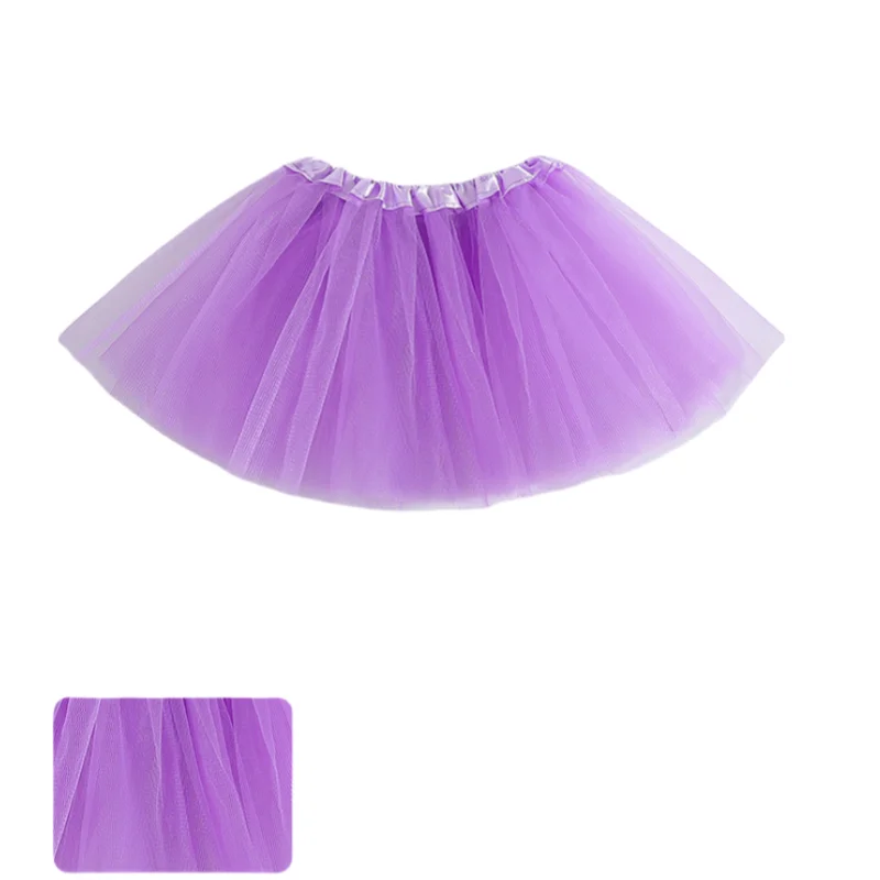 2025 New Soft Mesh Double Layered Toddler Dance Skirts for Girls European and American Ball Gown Children's Ballet Tutu Skirts