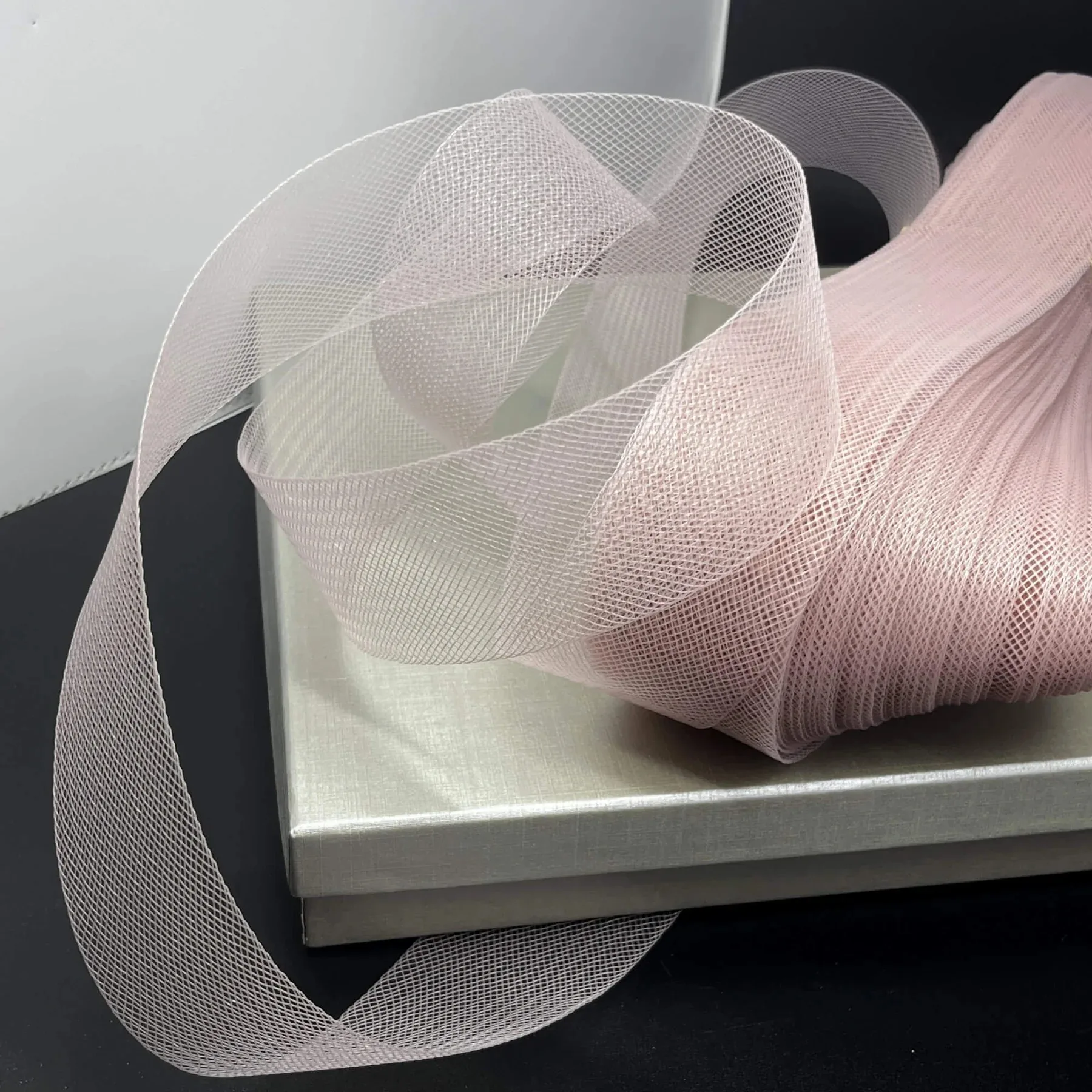 Polyester Horsehair Braid 50 Yards Soft Flexible Horsehair for Boning Sewing Wedding Dress Dance Skirt Formal Dress Accessories