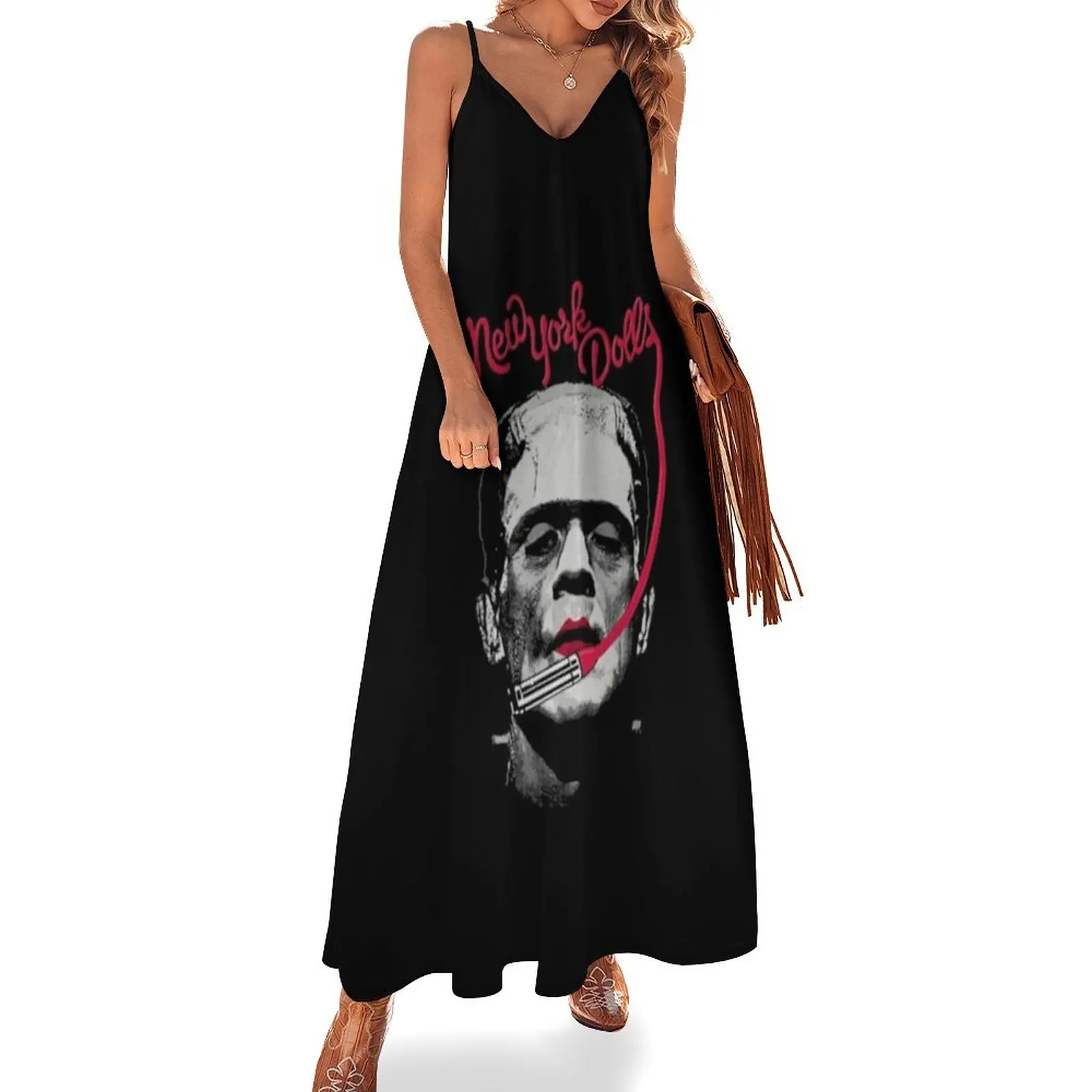 

New York Dolls T-ShirtNewyork frank Sleeveless Dress women's clothing korea stylish prom dresses 2025 Dress