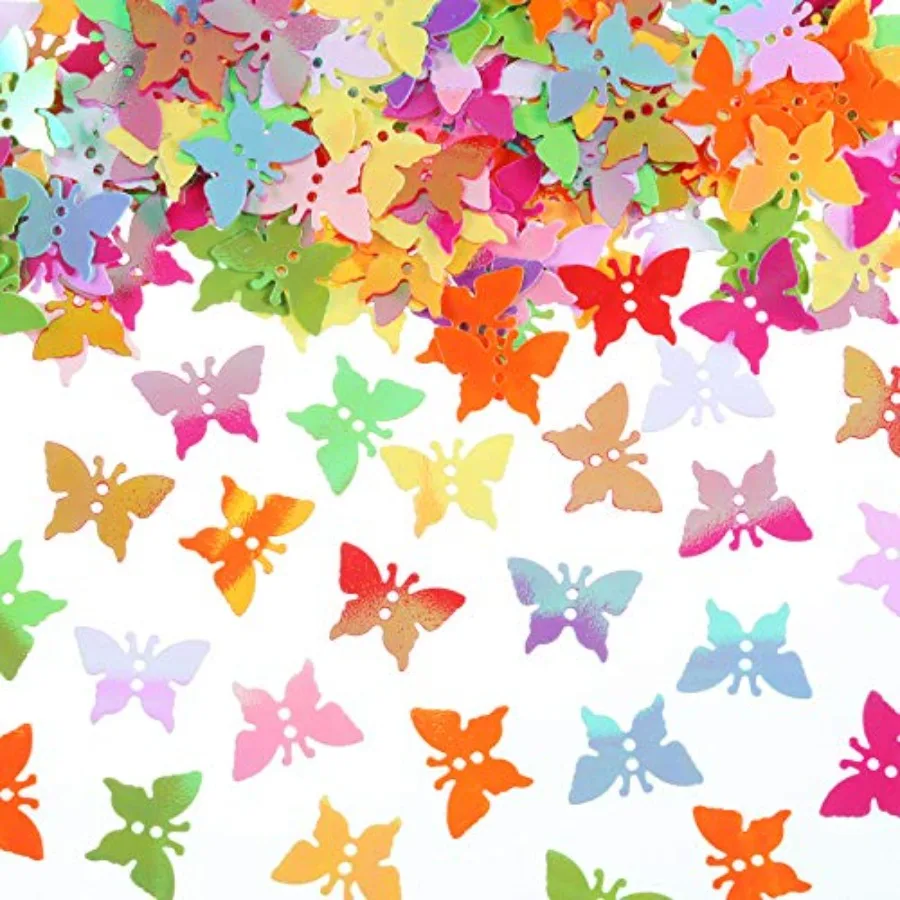 Multi-Color Confetti 18 mm Large Glitter Holographic Flake Sequins for Art Crafts Decals Home DIY Improvement Decor Wall Sticke