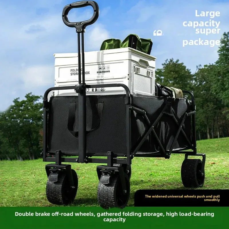 

CatPicnic Truck, Outdoor Portable Foldable Camping Camper, Multi-functional Large-capacity Shopping Stall Picnic Truck