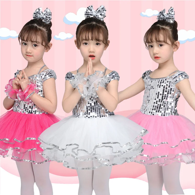 Children's Pengpeng Skirt Performance Girls' Kindergarten Choir Dress cheerleading dance costumes