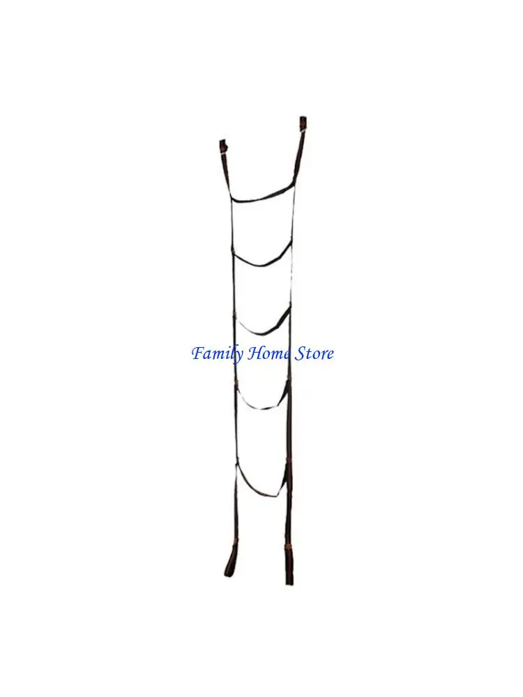 

P0UF Portable Emergency Ladder Rope Gym Workout Climbing Escape for 3-4 Story Homes
